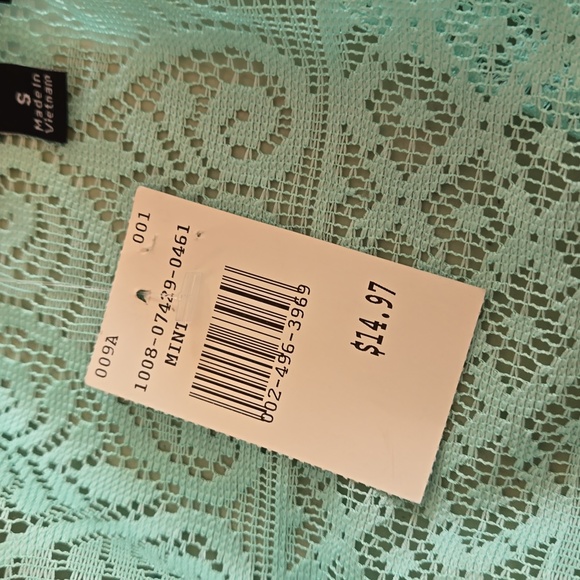 NWT Cleo green lace long jacket Sz S - Picture 9 of 9